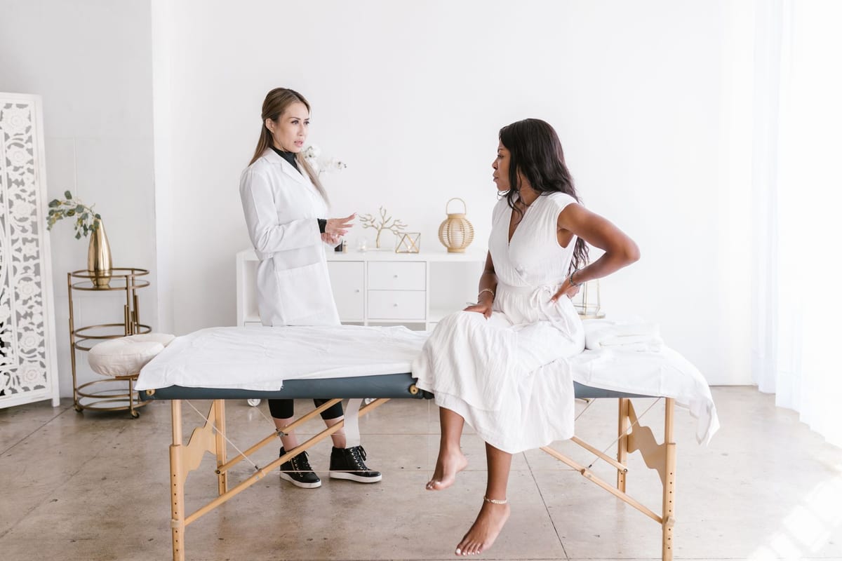 A treatment room at the Holdom Avenue clinic